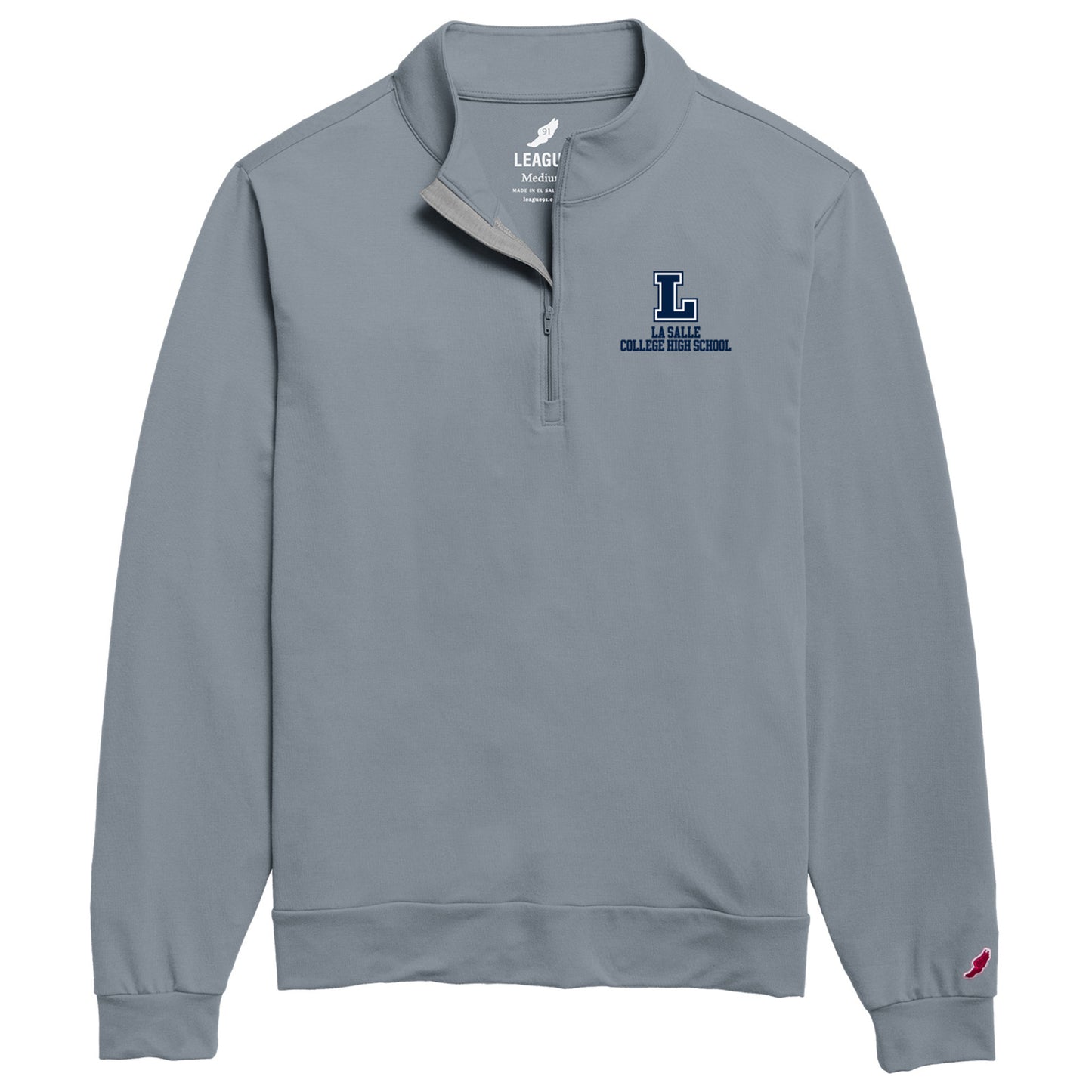 League 1/4 Zip All Day Riviera Blue