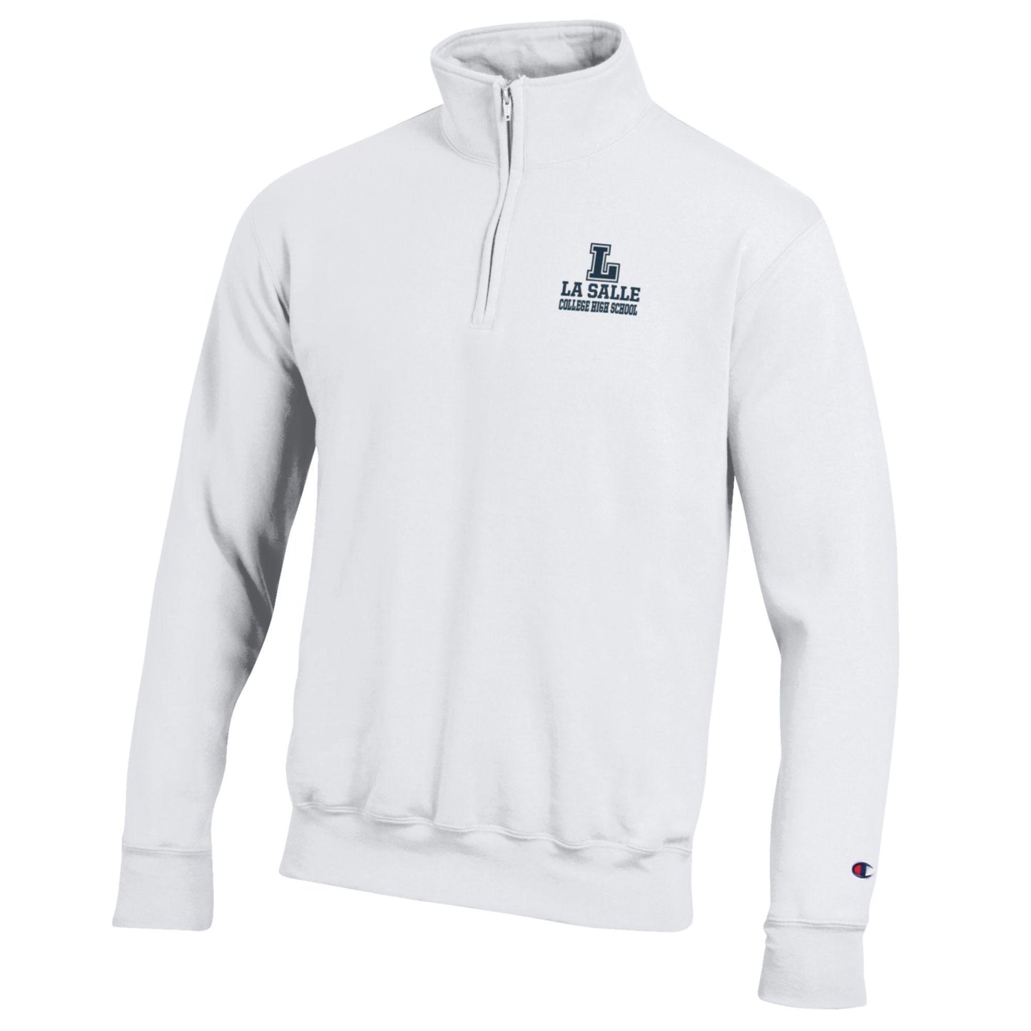 Champion White Powerblend 1/4 zip