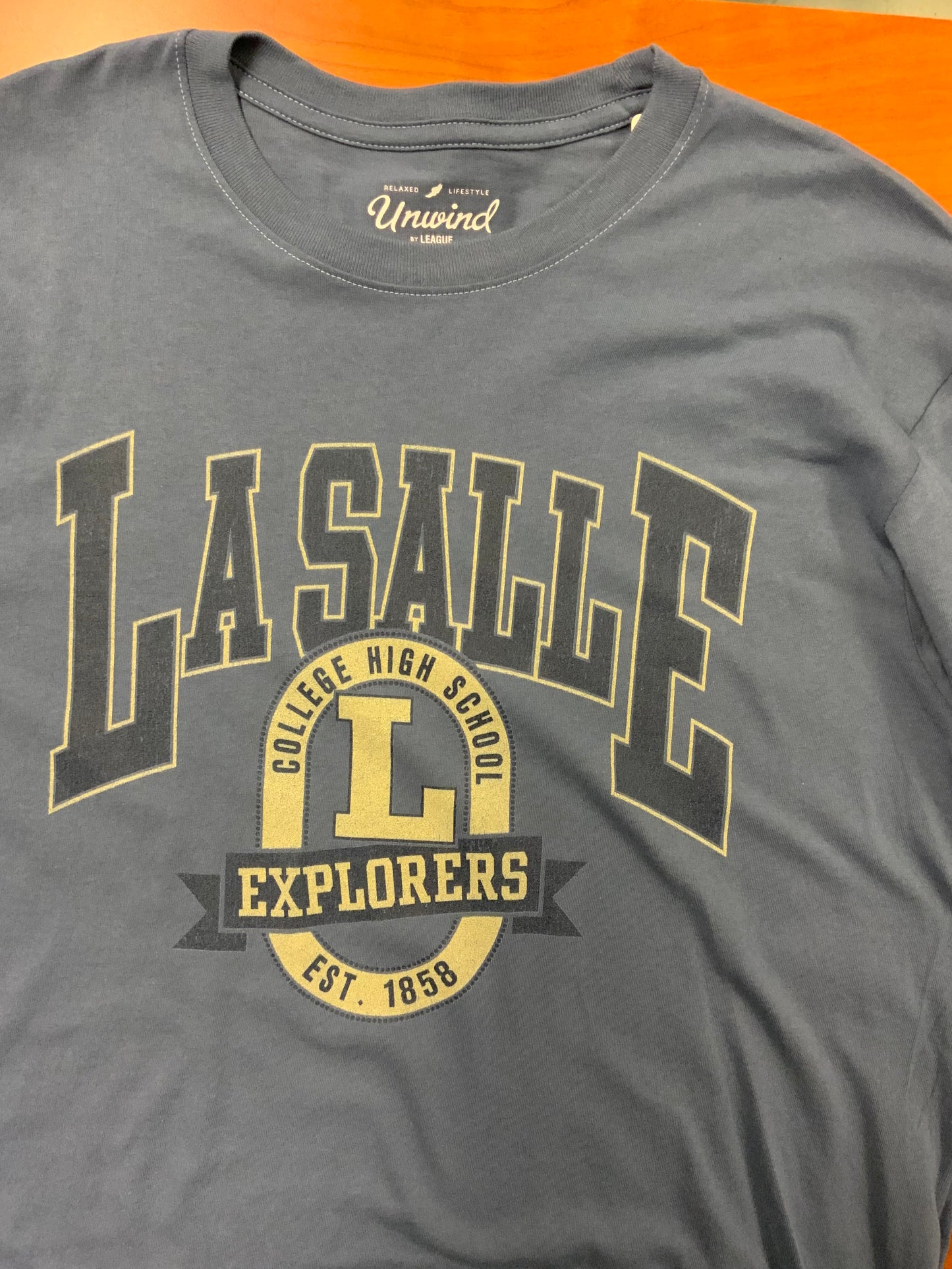 League L/S Tumble Tee Denim-Denim : small