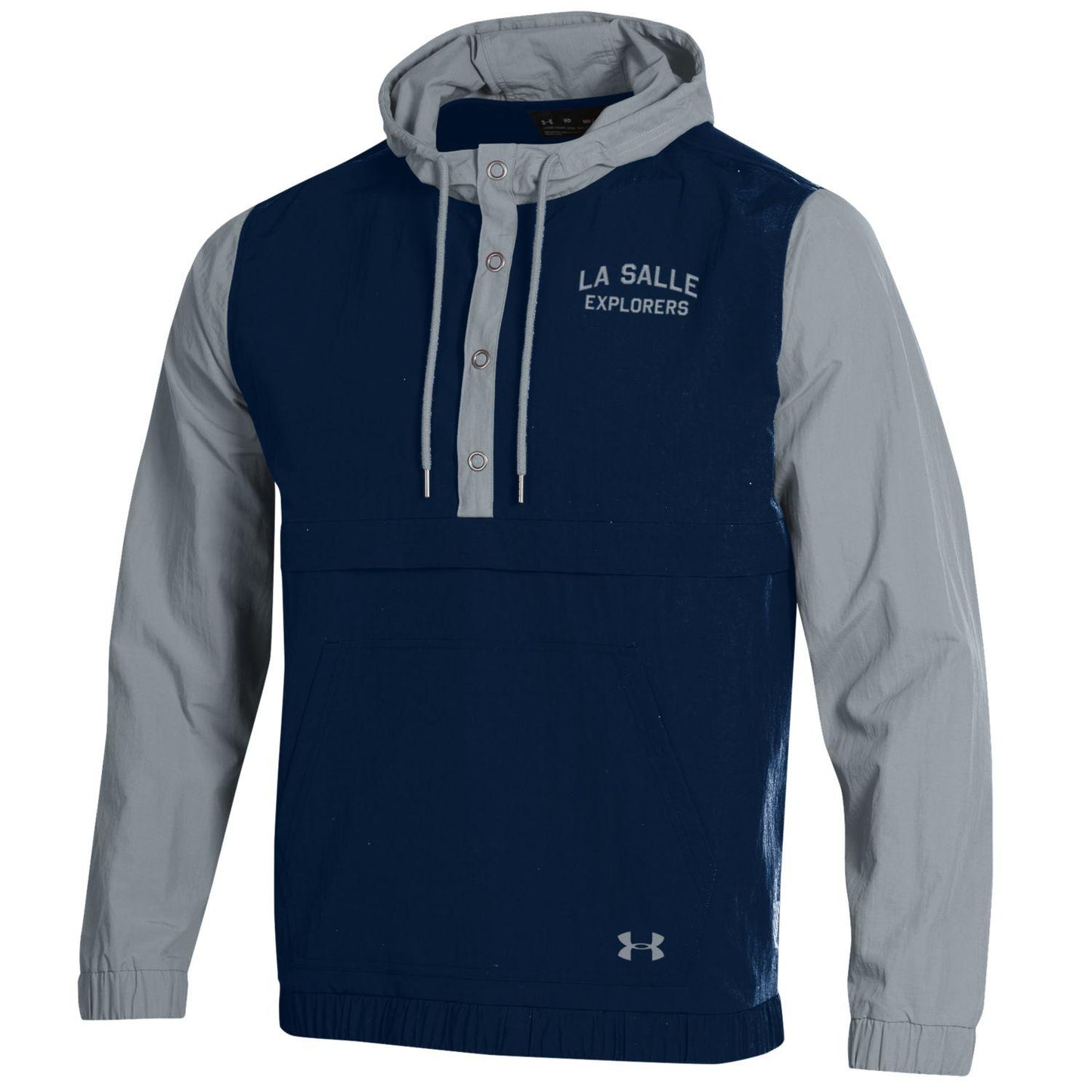Under Armour Storm 1/2 Button Windbreaker Jacket -Navy w/ Gray : Medium