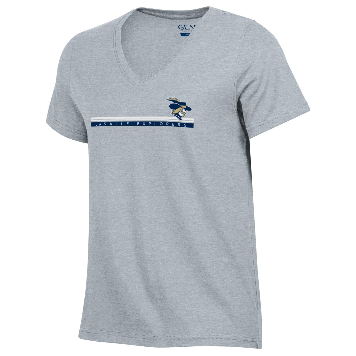 Gear - Women's Ayla V−Neck Tee Oxford Heather