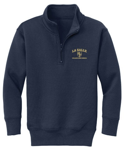ES Sports Youth 1/4 Zip Navy Sweatshirt