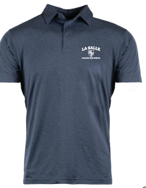 ES Sports Polo Heather Navy golf shirt