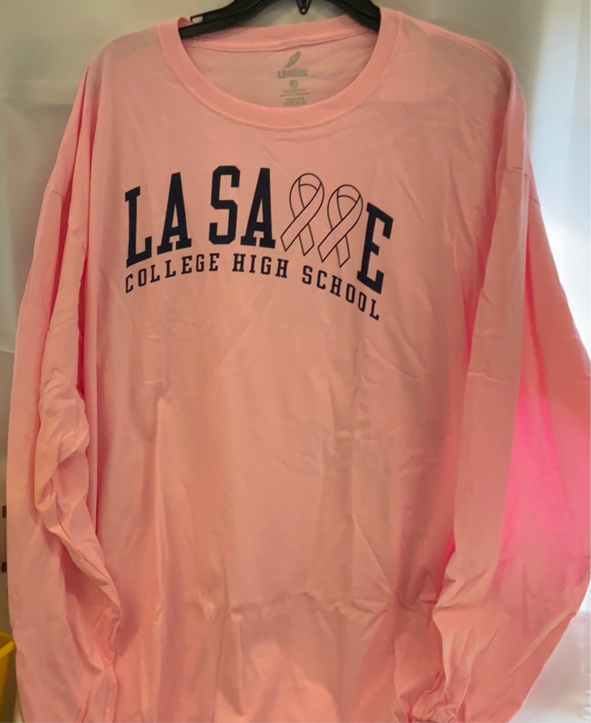 League Pink Breast Cancer Long Sleeve-Light Pink : M