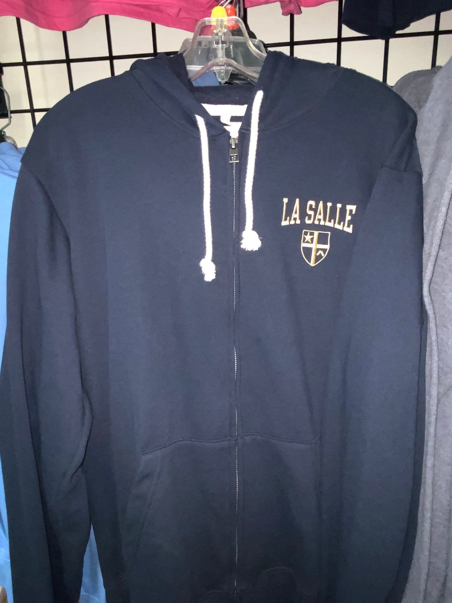 League Fleece Full Zip-Navy : SMALL