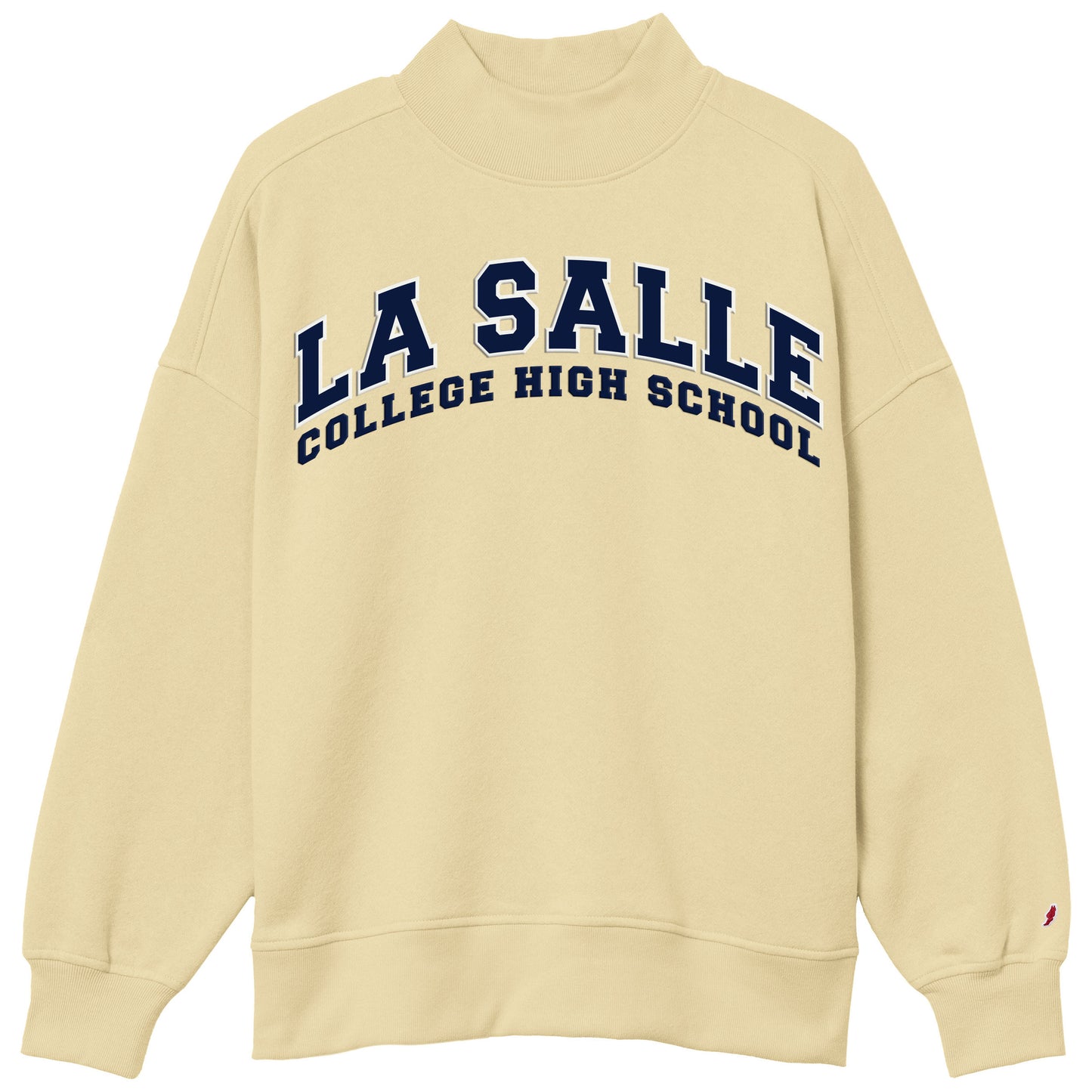 League Mock Turtleneck, Popcorn Yellow