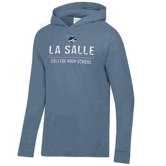 Gear - Blue Long Sleeve Hooded Tee