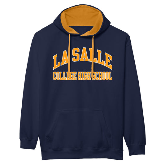 Ouray Navy Sweatshirt Gold Hood Lined