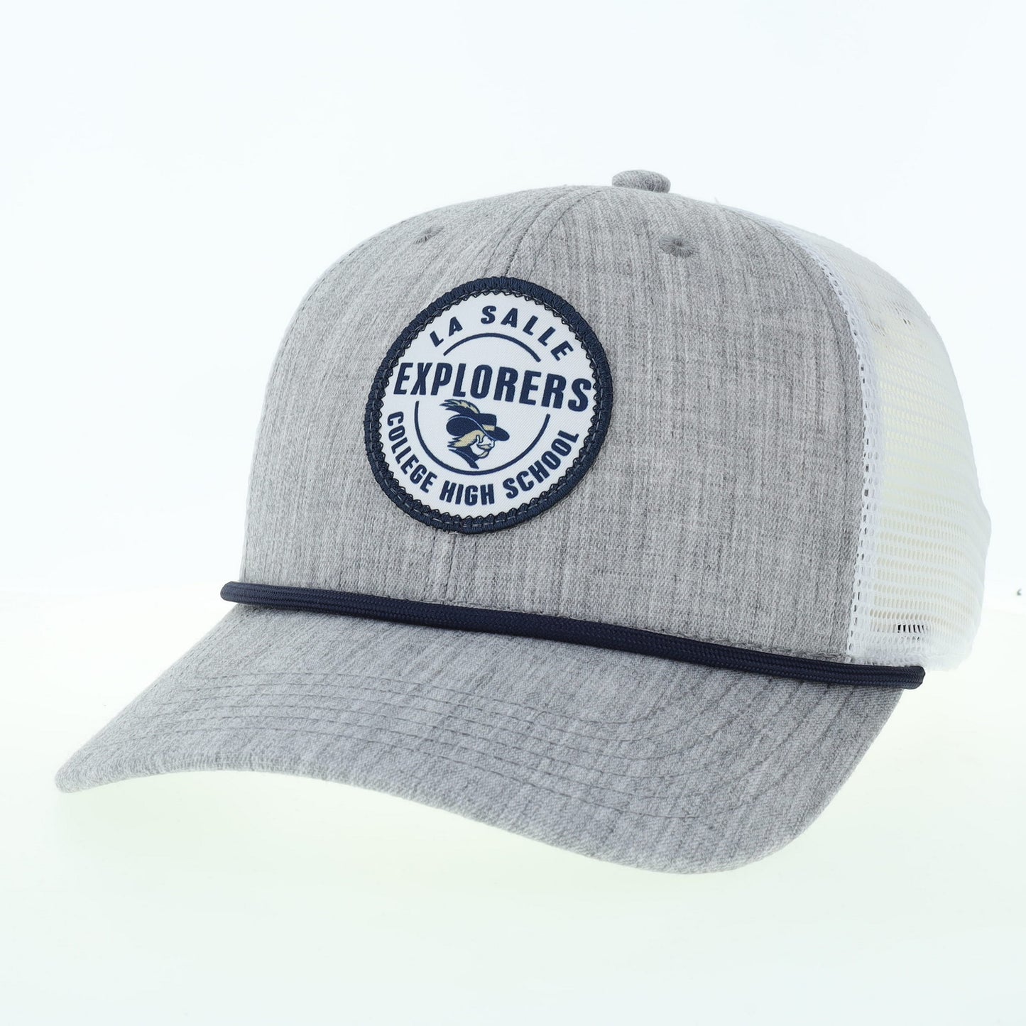 League Melange Grey/ White Trucker Hat