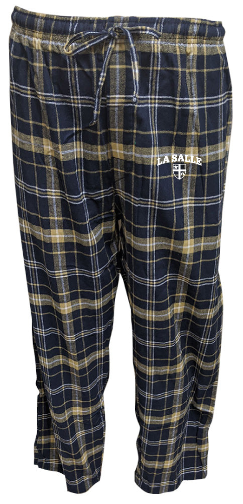 ES Sports Flannel Pajama Pants Gold/Navy Shield