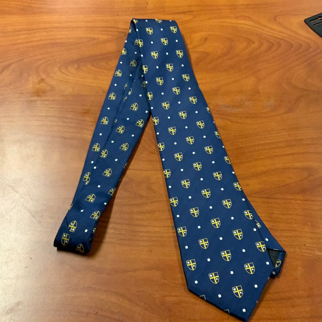 SPIRIT NAVY TIE SHILD & POKA DT-NAVY