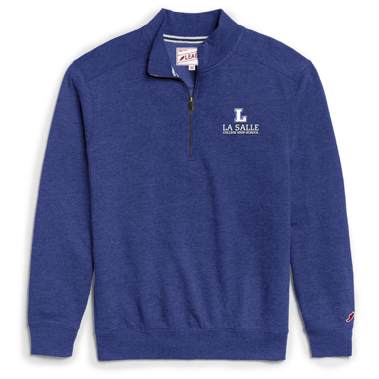 League Heritage Heather Royal Blue 1/4 Zip sweater