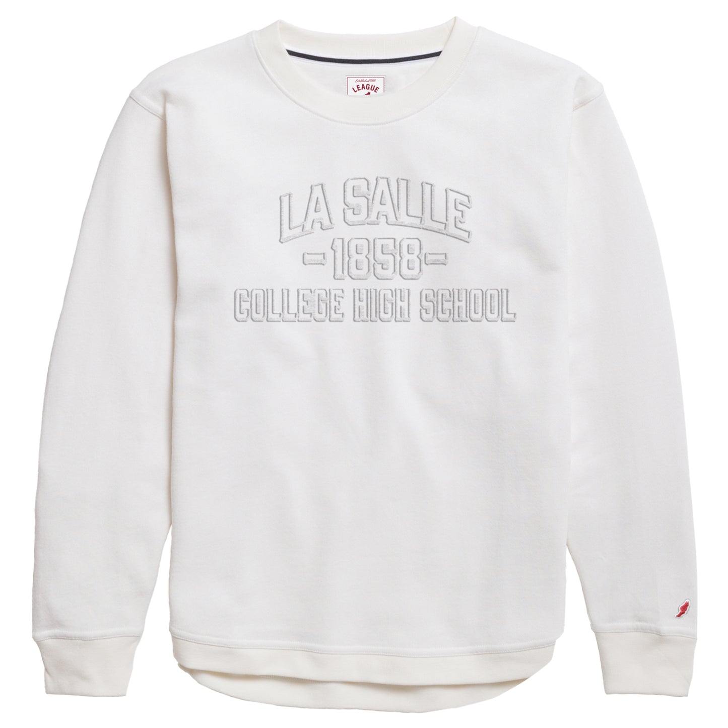 League Ladies Crew Sweatshirt, White
