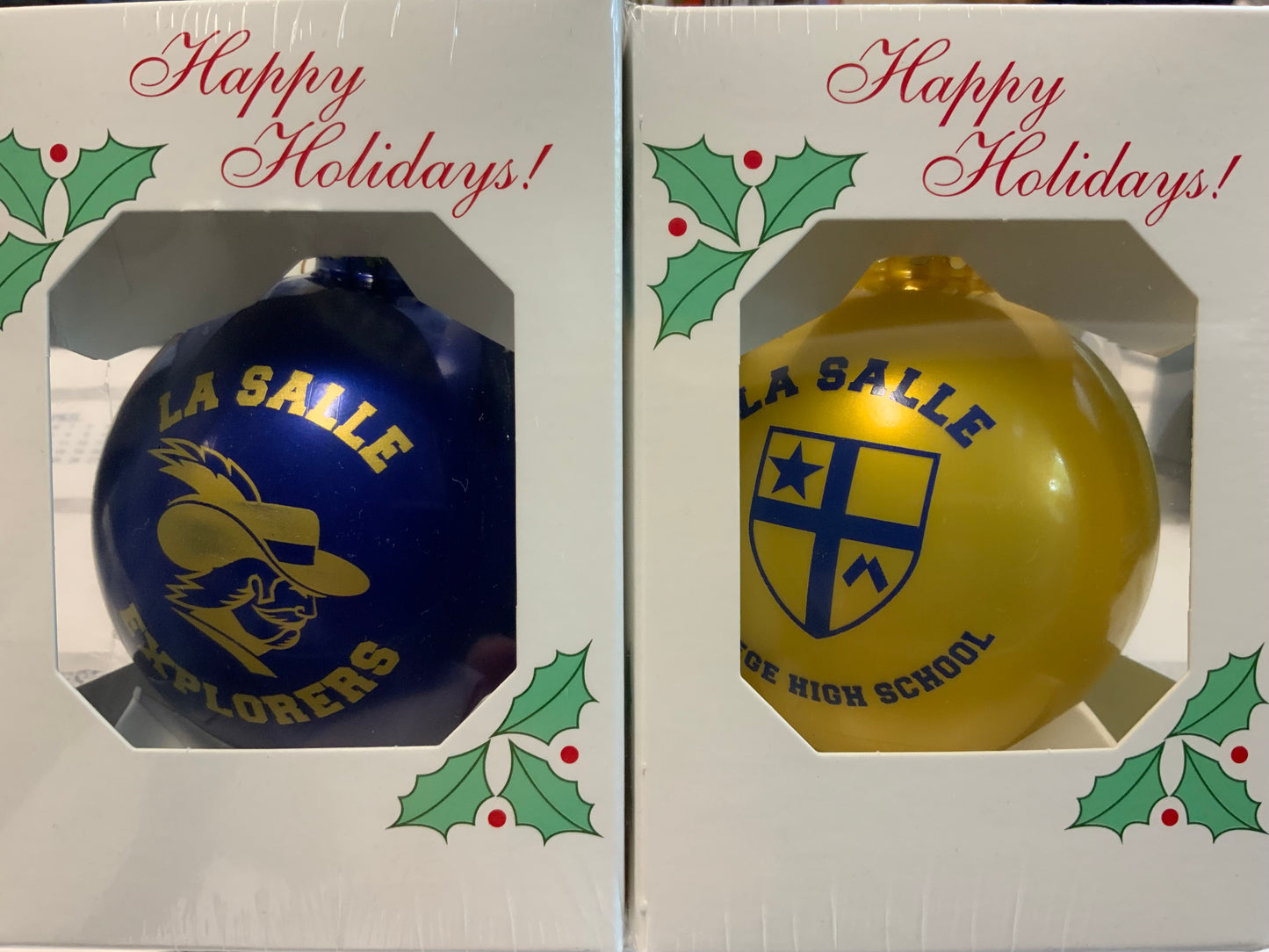 Christmas Balls 2 pk. 2022-Blue & Gold