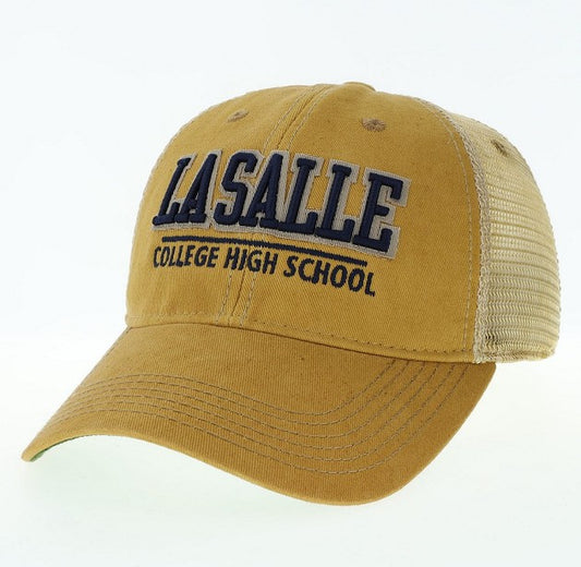 League Gold Trucker Hat-Gold : O/S