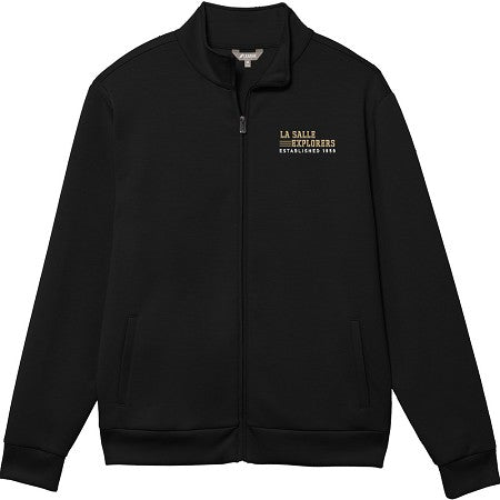 League full zip hooded lightweight sweatshirt black