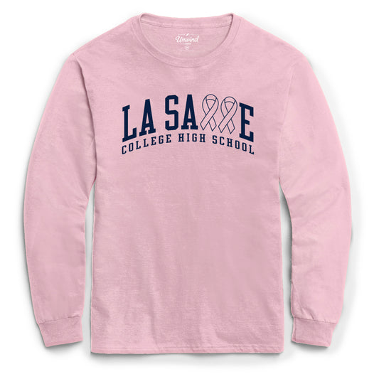 ES Sports unisex Breast cancer Long Sleeve-LIGHT PINK: XLarge