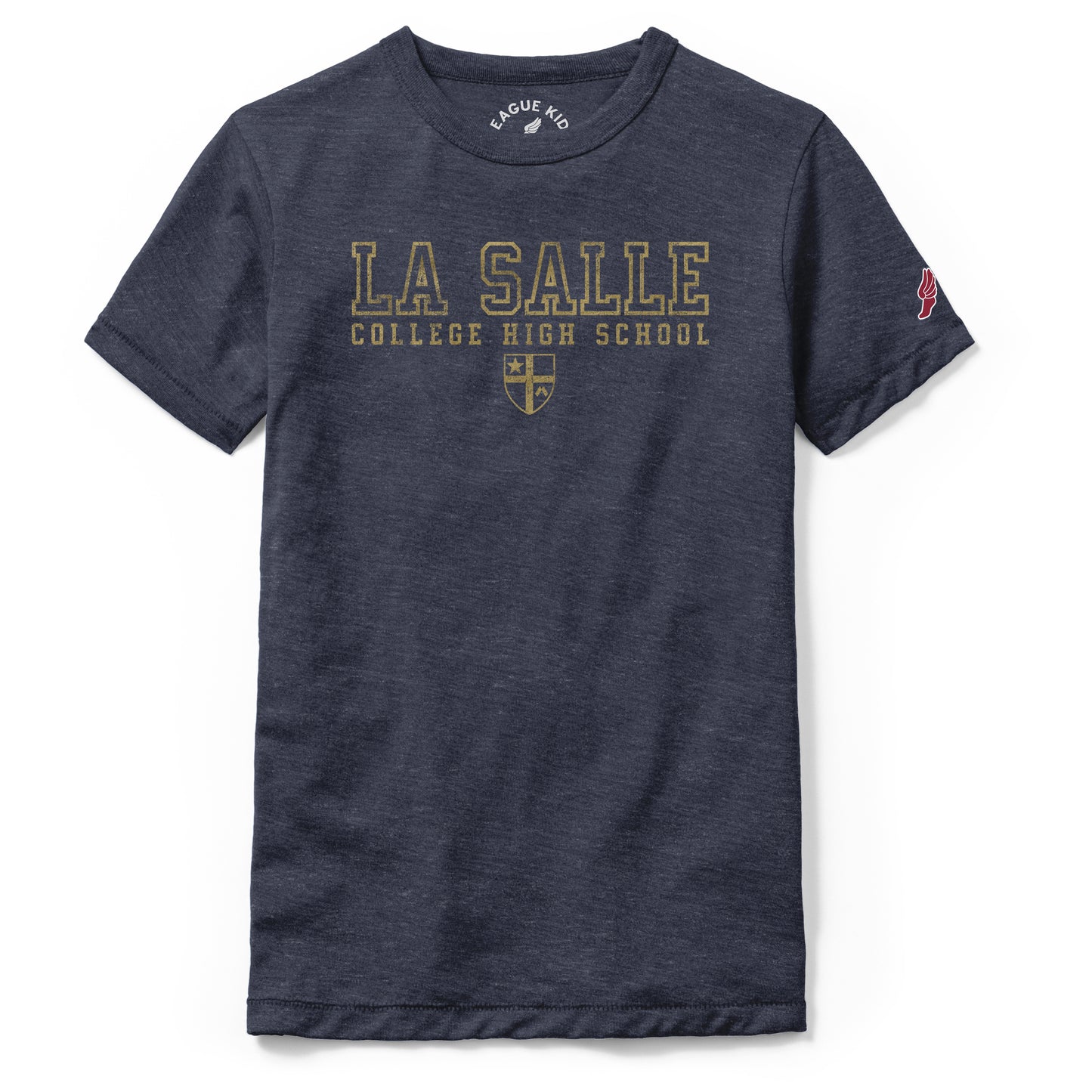 Youth League Heather Navy S/S-Medium