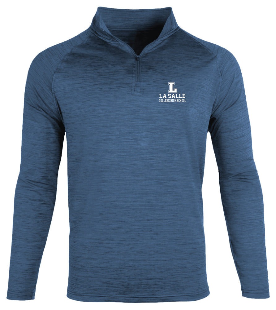 ES Sports Heather Navy 1/4 Zip Dry Fit