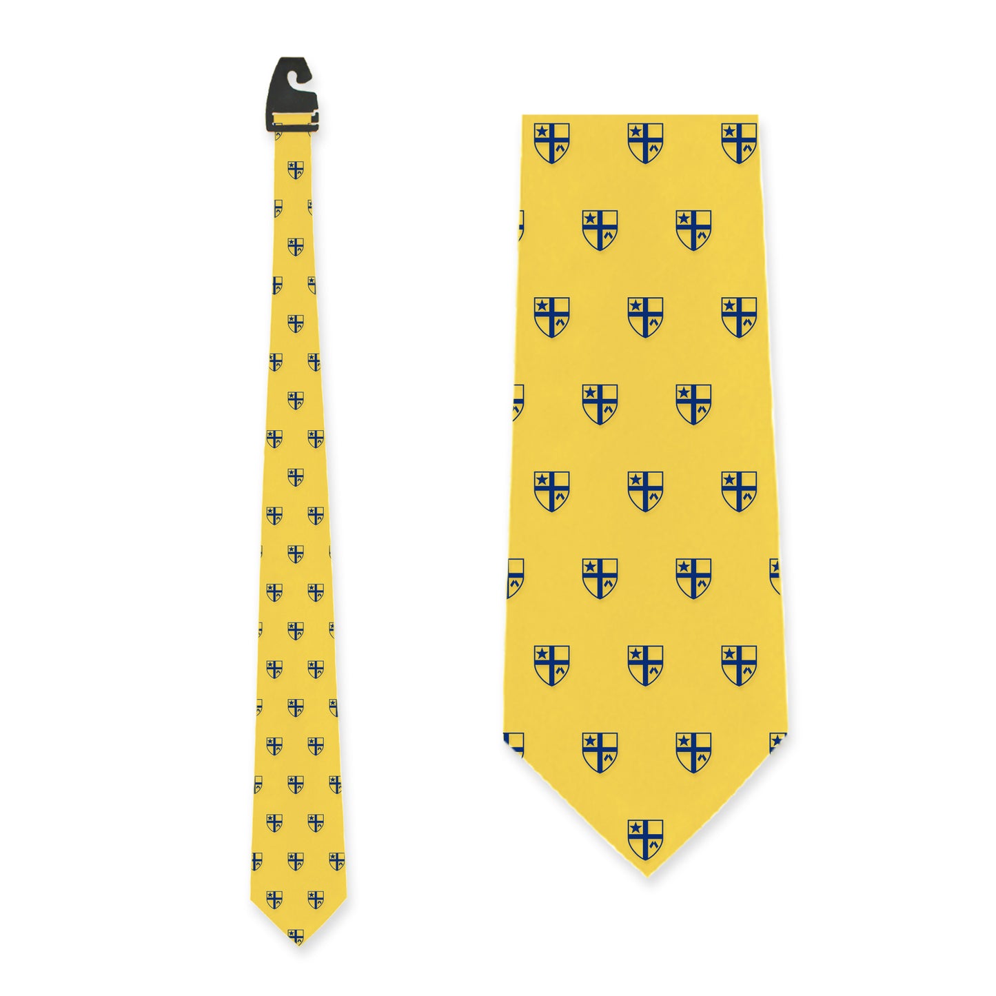 Tie - Silk Light Yellow with Sheild