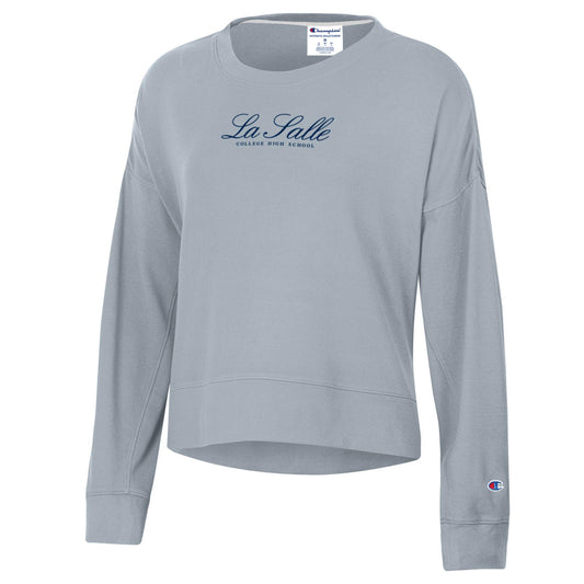 Champion Women's Sueded Crew Silver Swearshirt