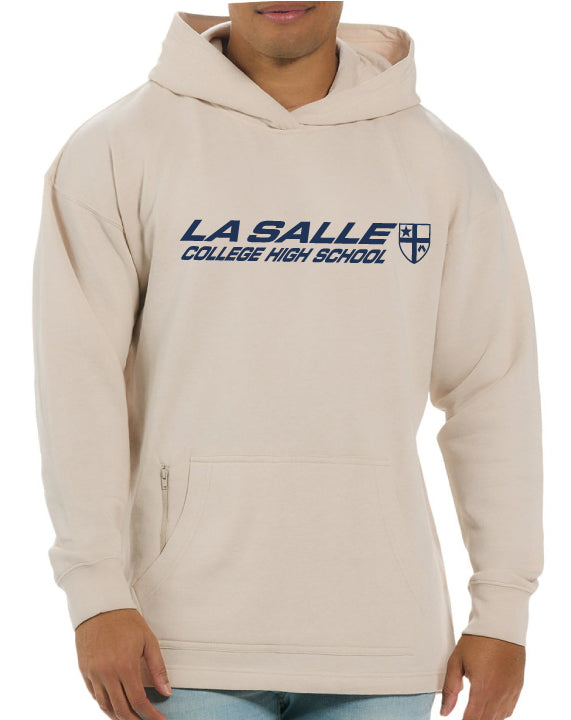 ES Sports Hoodie Ecru with Zip Pocket