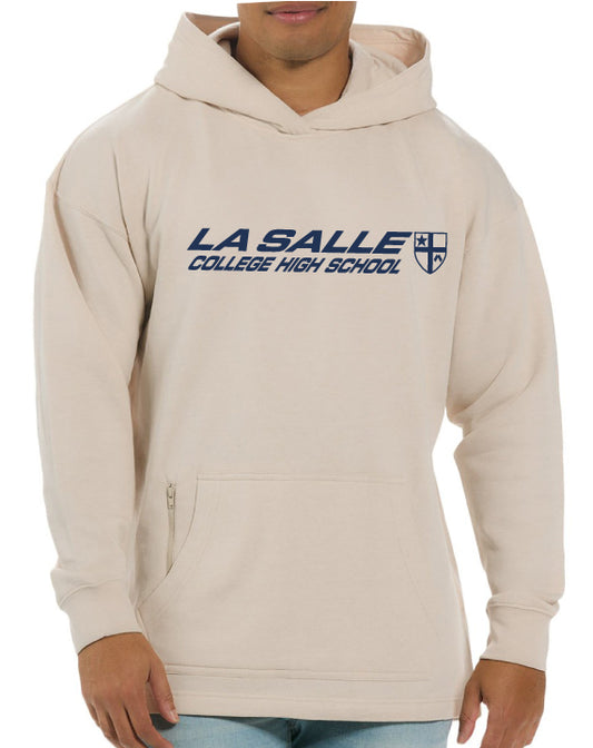 ES Sports Hoodie Ecru with Zip Pocket