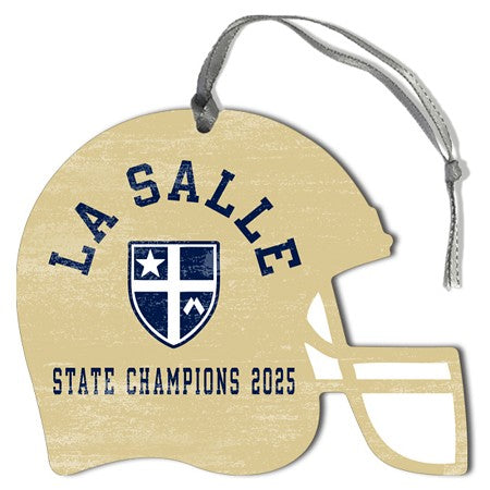 Legacy Wood LA SALLE STATE CHAMPIONS 2025 Football Ornament Gold