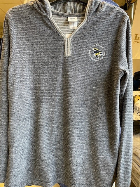 Women's Feel Good Hooded Tunic -Slate Blue : Small