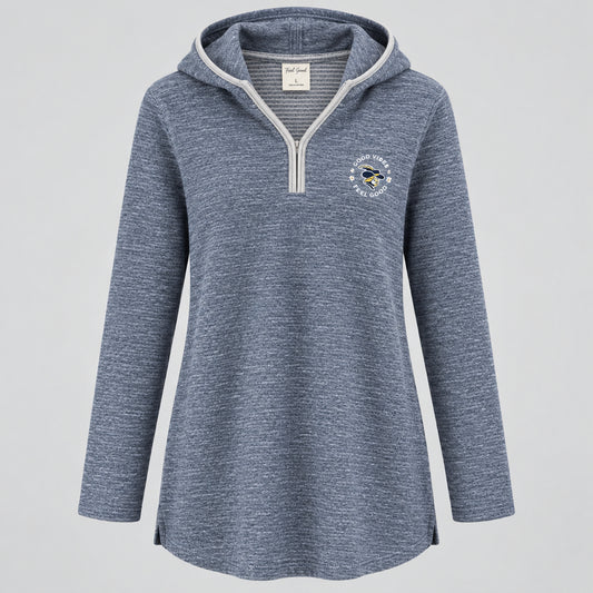 Gear Women's Feel Good with a Hooded Tunic -Slate Blue : Large