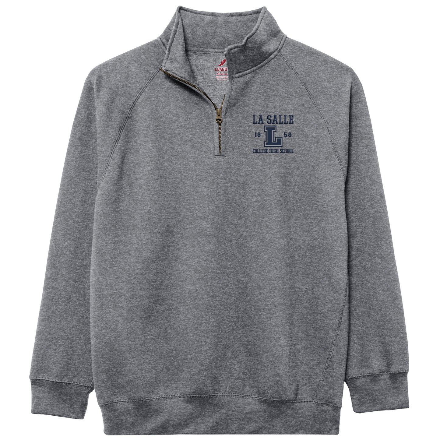 League Heather Grey Essential 1/4 Zip