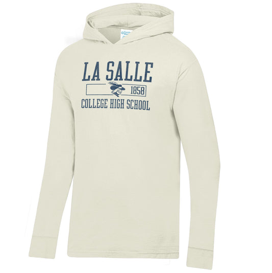 Comfort Wash lightweight hooded Long Sleeve T-Shirt