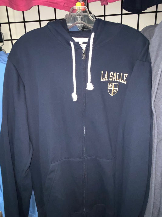 League Fleece Full Zip-Navy : SMALL