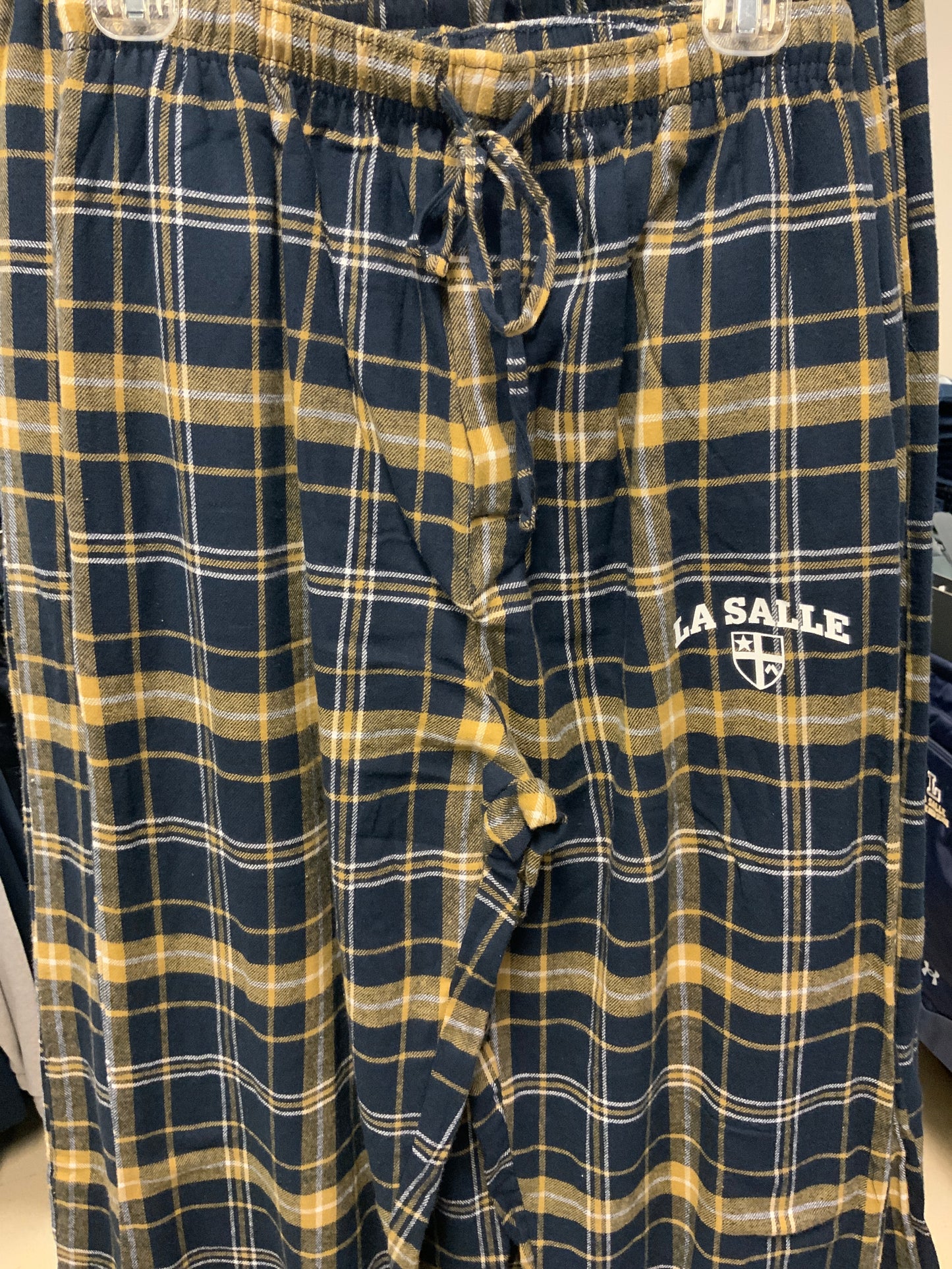 ES Sports Flannel Pajama Pants Gold/Navy Shield