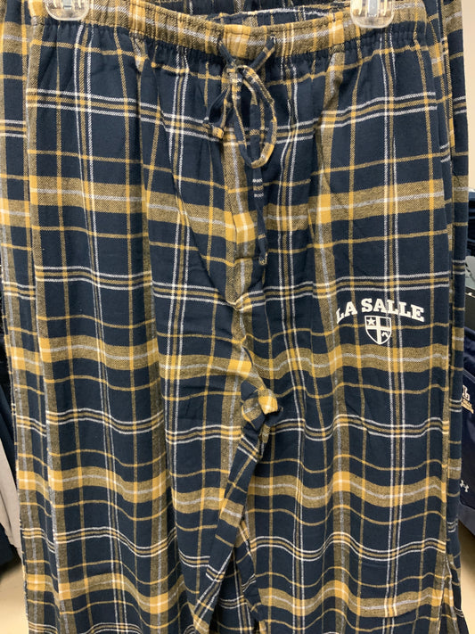 ES Sports Flannel Pajama Pants Gold/Navy Shield