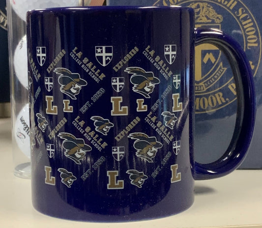 Spirit Liberty Cafe Mug in Cobalt Blue