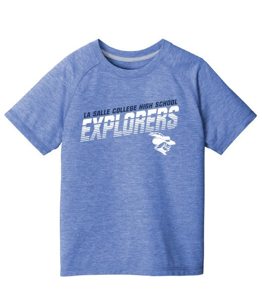 ES Sports Youth Tri Blend Perf Tee SS Royal Heather